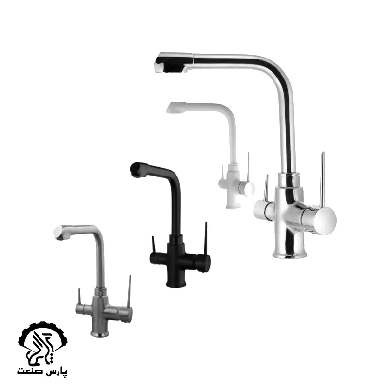 watermark parssanat شیر ظرفشویی دو منظوره البرزروز مدل نگین سفید - Image 1