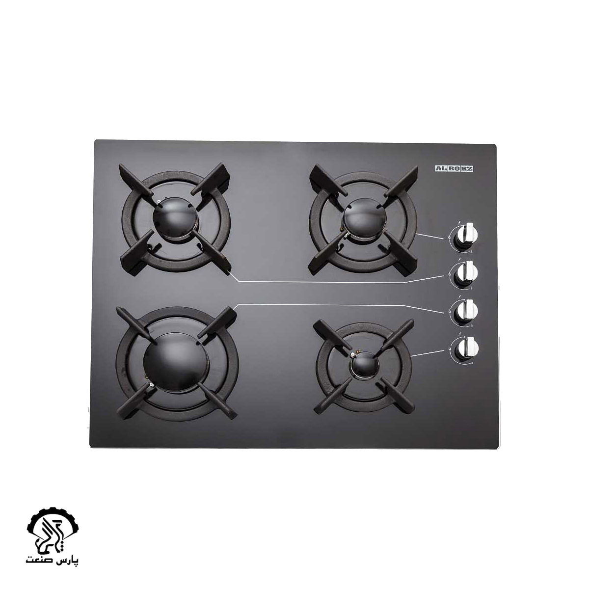 web-G-4601-T-1 اجاق گاز استیل البرز رومیزی چهار شعله مدل G-4601 - Image 1
