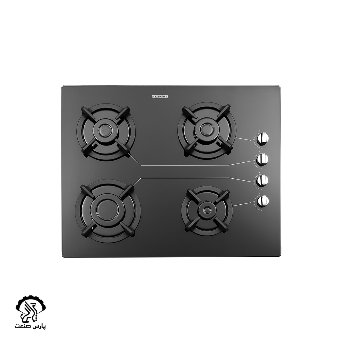 web-g4651-top اجاق گاز استیل البرز رومیزی چهار شعله مدل G-4651 i - Image 1