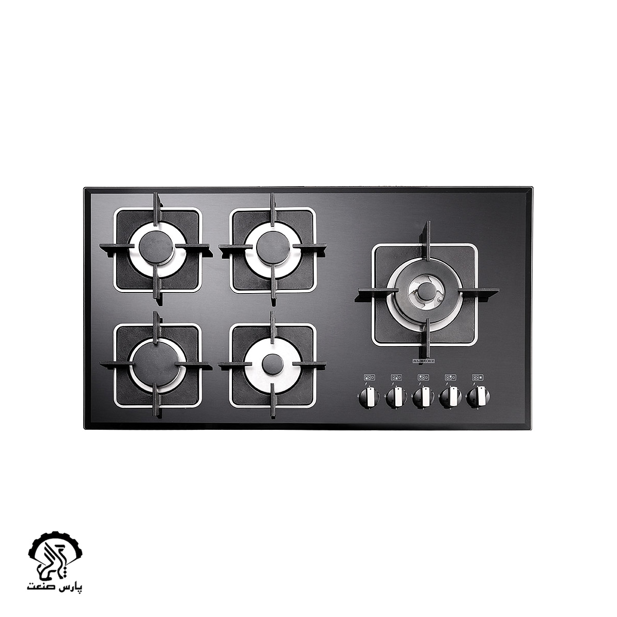 web-g5909-top-new اجاق گاز استیل البرز رومیزی پنج شعله مدل G-5909 – L&R - Image 1