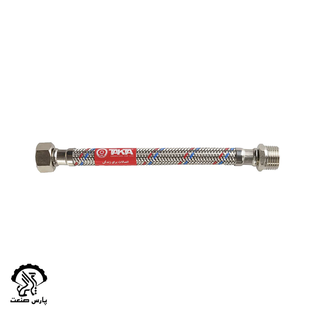 2DN10-H1_2-M1_2 شیلنگ آبگرمکن پکیجی تکتا نوع اتصال H1/2 x M1/2 30cm - Image 1