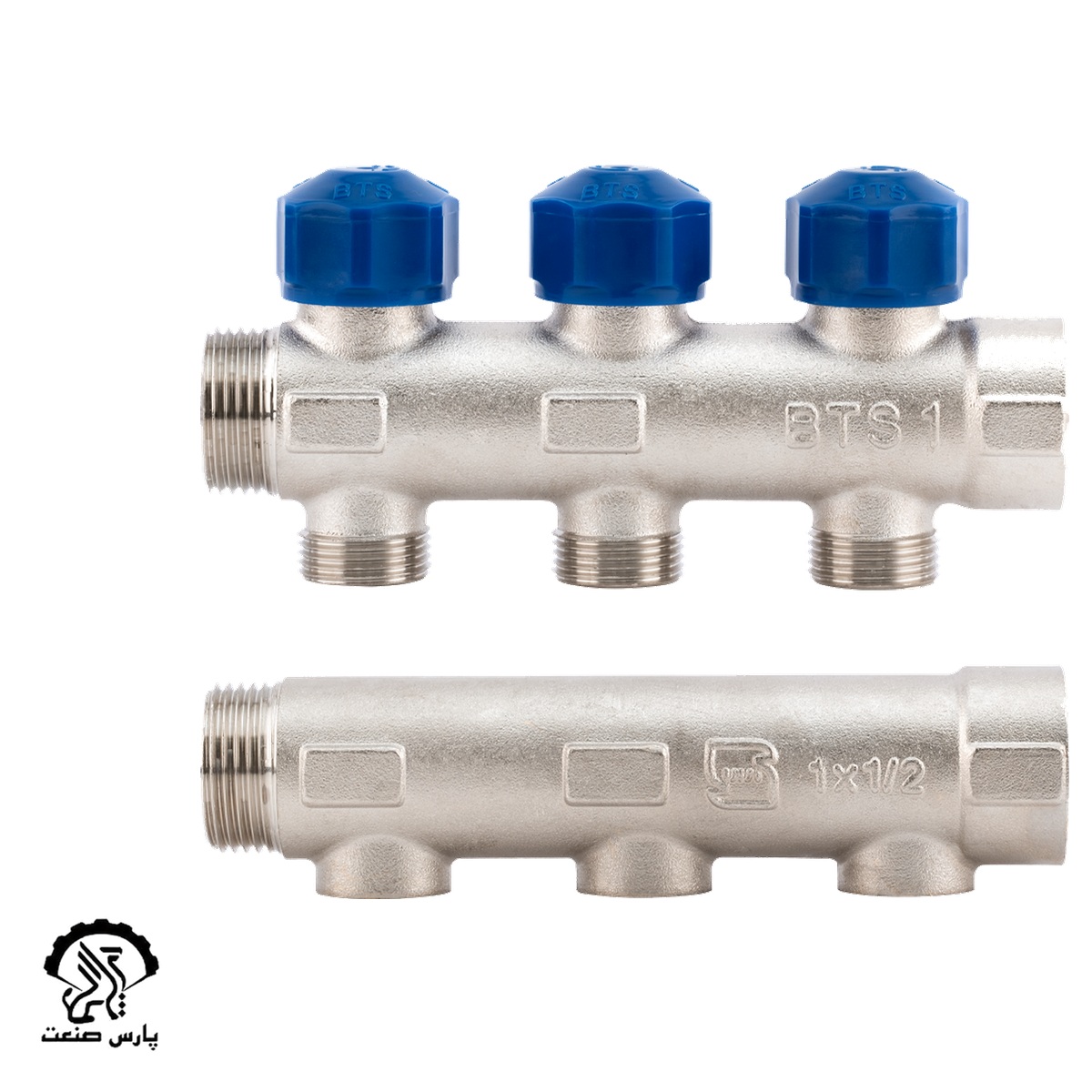 BTS-F382F472418A-کلکتور-رفت-و-برگشت-ترموستاتیک-مخصوص-رادیاتور کلکتور رفت و برگشت ترموستاتیک مخصوص رادیاتور بی تی اس - Image 1