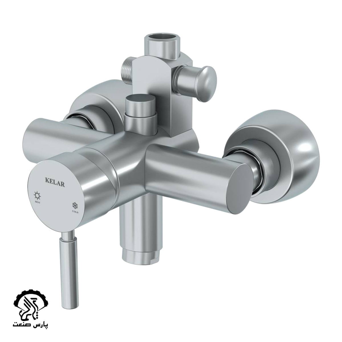 Dooshe-Aabshar-CHROME-MATTE-uai-1032x1032-1 شیر حمام آبشار matte کلار - Image 1
