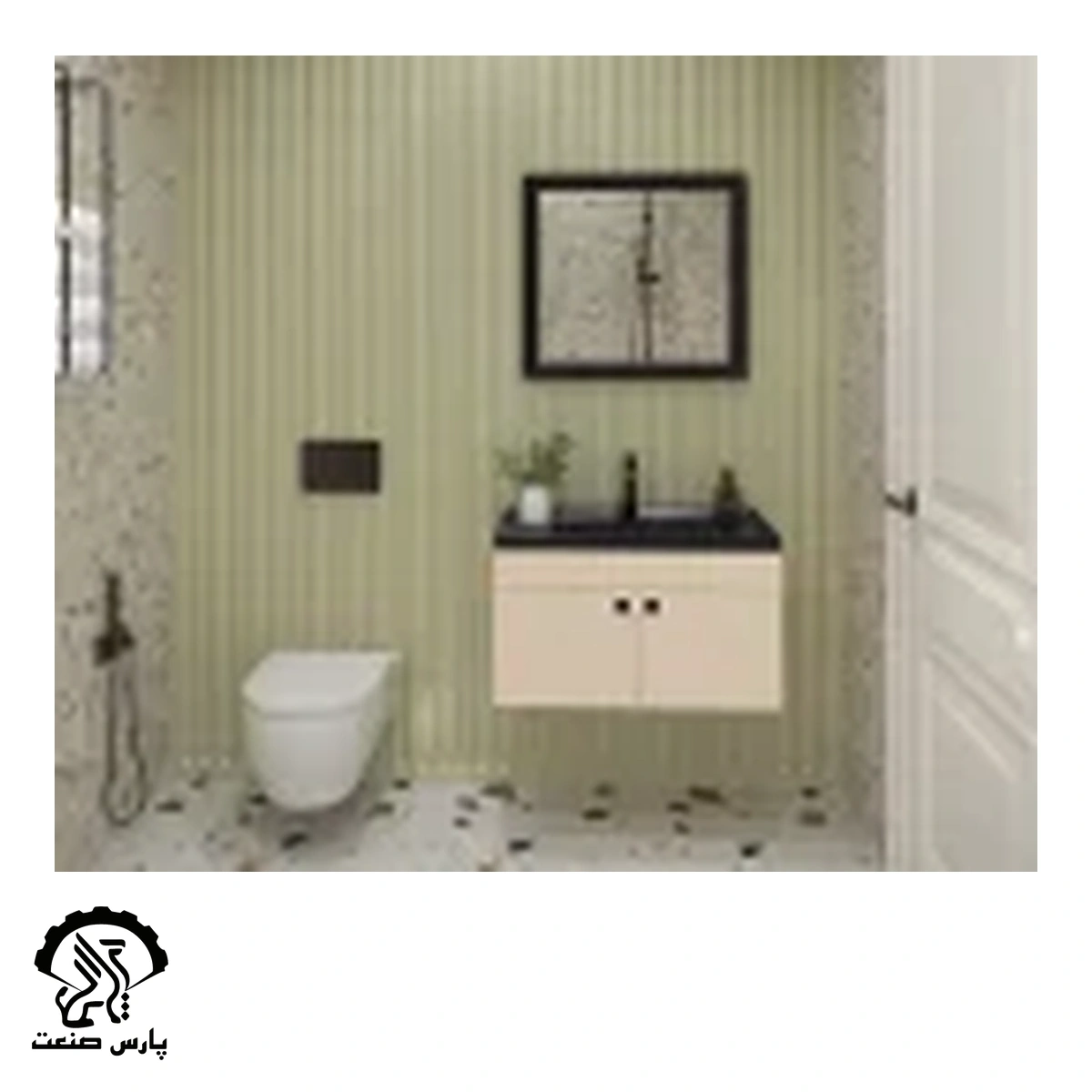 bmr-kelvin کابینت روشویی بومرنگ مدل کلوین - Image 1