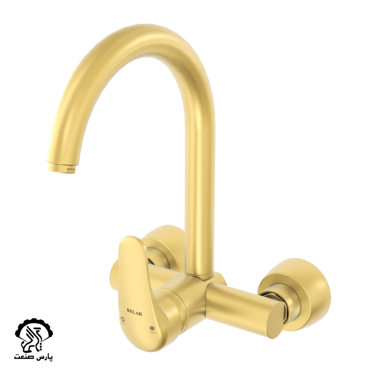 divari-ariya-GOLD-MATTE-uai-1032x1032-1 شیر ظرفشویی دیواری آریا طلایی مات کلار - Image 1