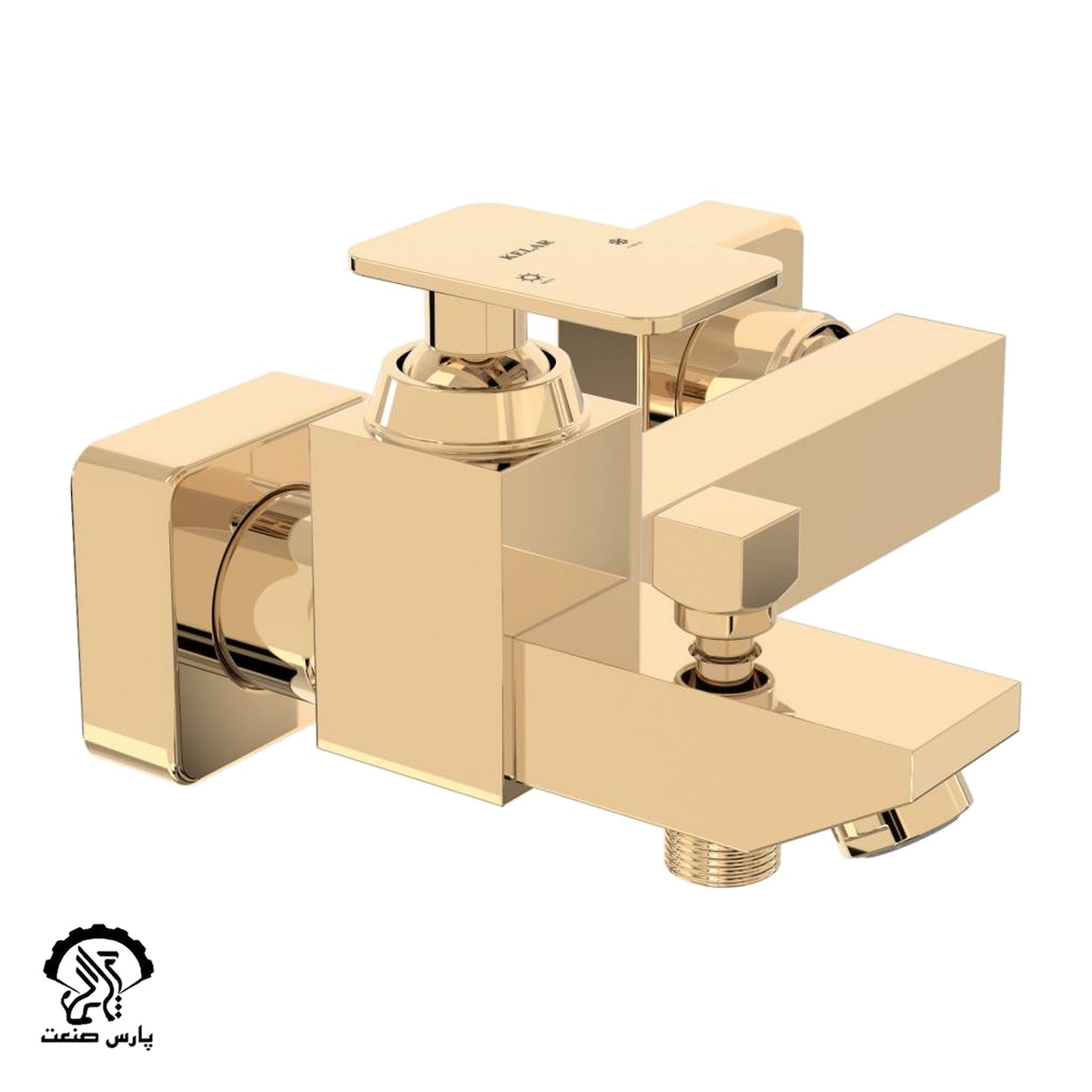doosh-flat-99-GOLD-uai-1032x1032-1 شیر حمام فلت 99 طلایی کلار - Image 1