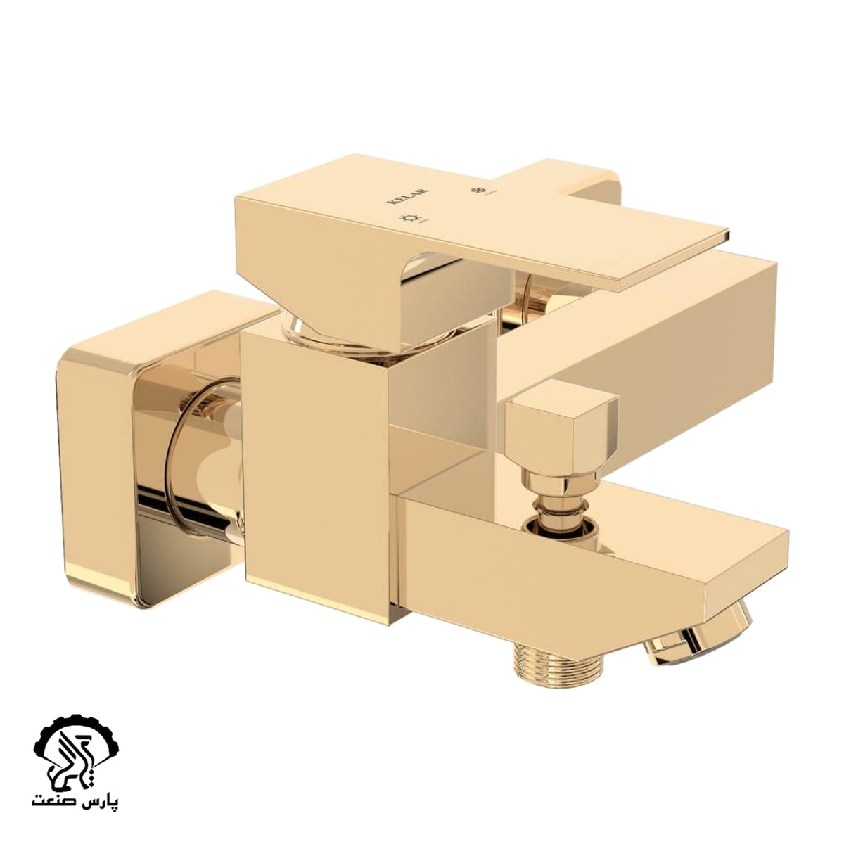doosh-flat-GOLD-uai-1032x1032-1 شیر حمام فلت طلایی کلار - Image 1