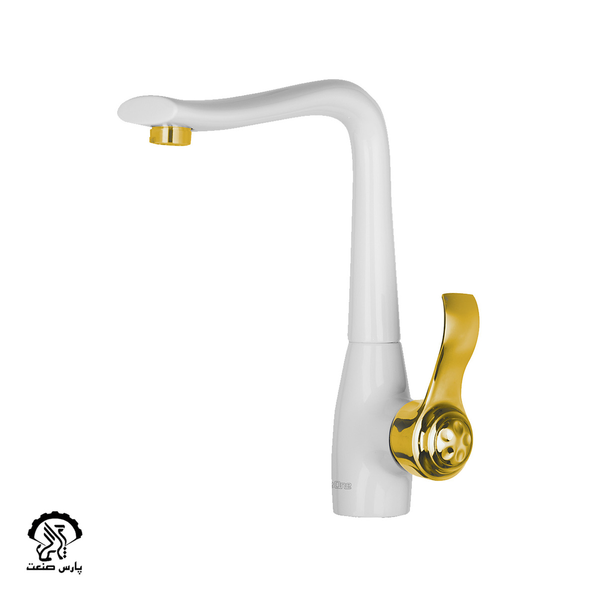 gelaz-kitchen-golden-white-1 شیر آشپزخانه گلاز سفید طلایی دوان - Image 1