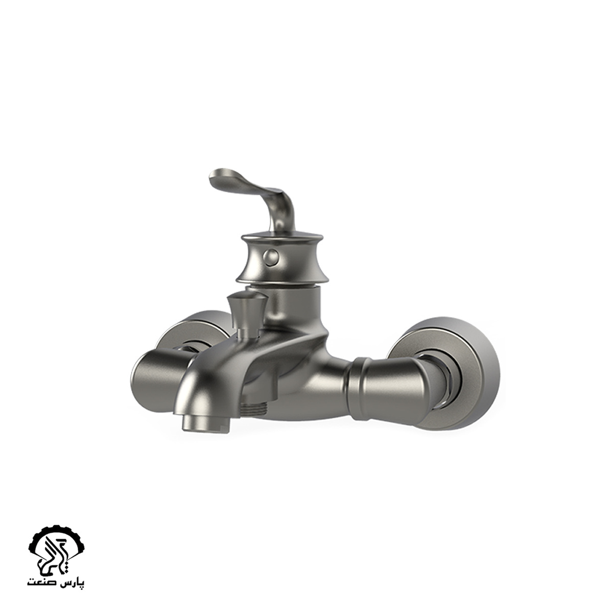 kajan-bath-chrome-matte شیر حمام کاجان کروم مات دوان - Image 1