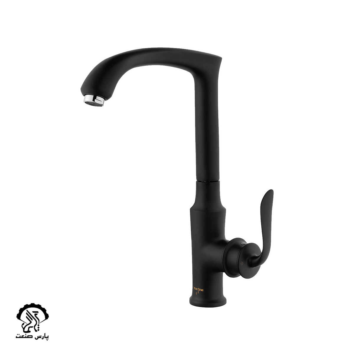 kajan-kitchen-black-chrome-1 شیر آشپزخانه کاجان مشکی کروم دوان - Image 1