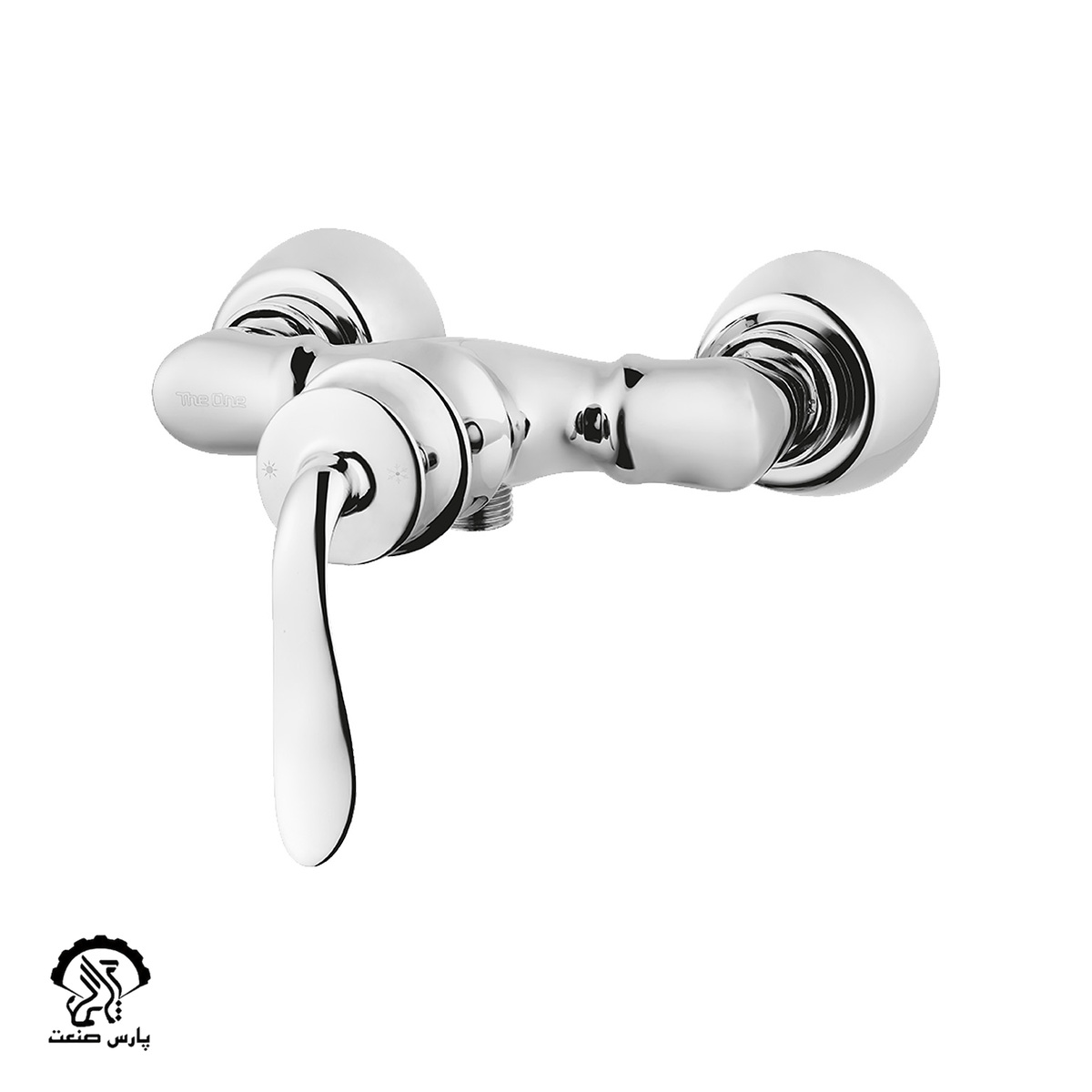 kajan-toiet-chrome شیر توالت کاجان کروم دوان - Image 1