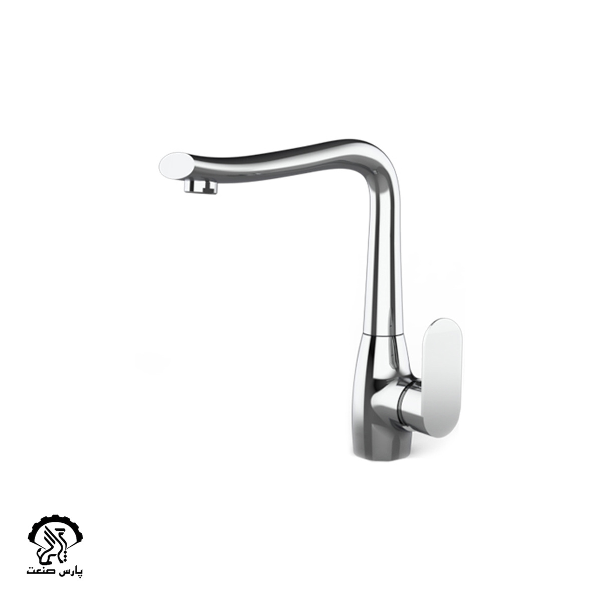 mahin-kitchen-chrome شیر آشپزخانه ماهین کروم دوان - Image 1