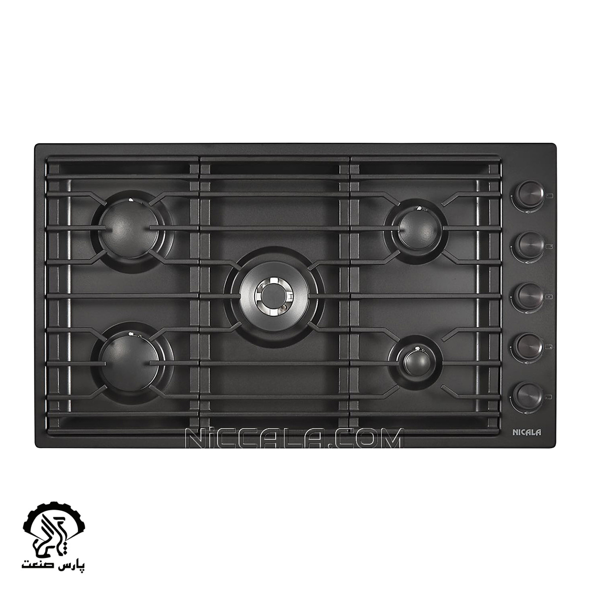 niccala104l اجاق گاز صفحه ای نیک کالا لعابی فلش مونت مدل EGH 104 - Image 1