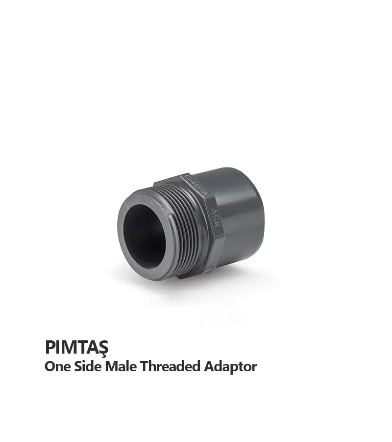 one-side-male-threaded-adaptor-pimtas.webp بوشن یکسر مغزی UPVC پیمتاش (PIMTAŞ) سایز 1 1/4 اینچ - Image 1