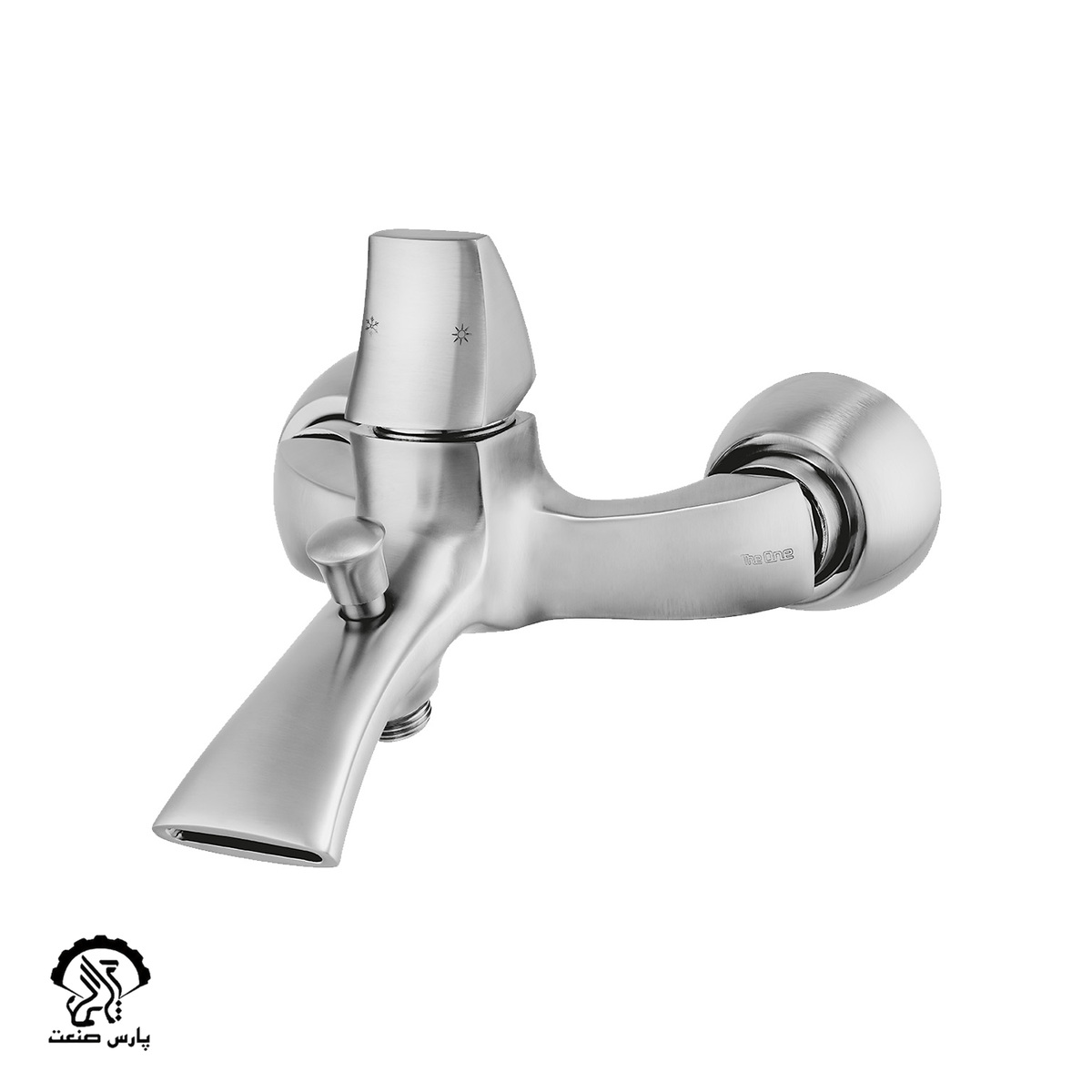 pazh-bath-chrome-matte شیر حمام پاژ کروم مات دوان - Image 1