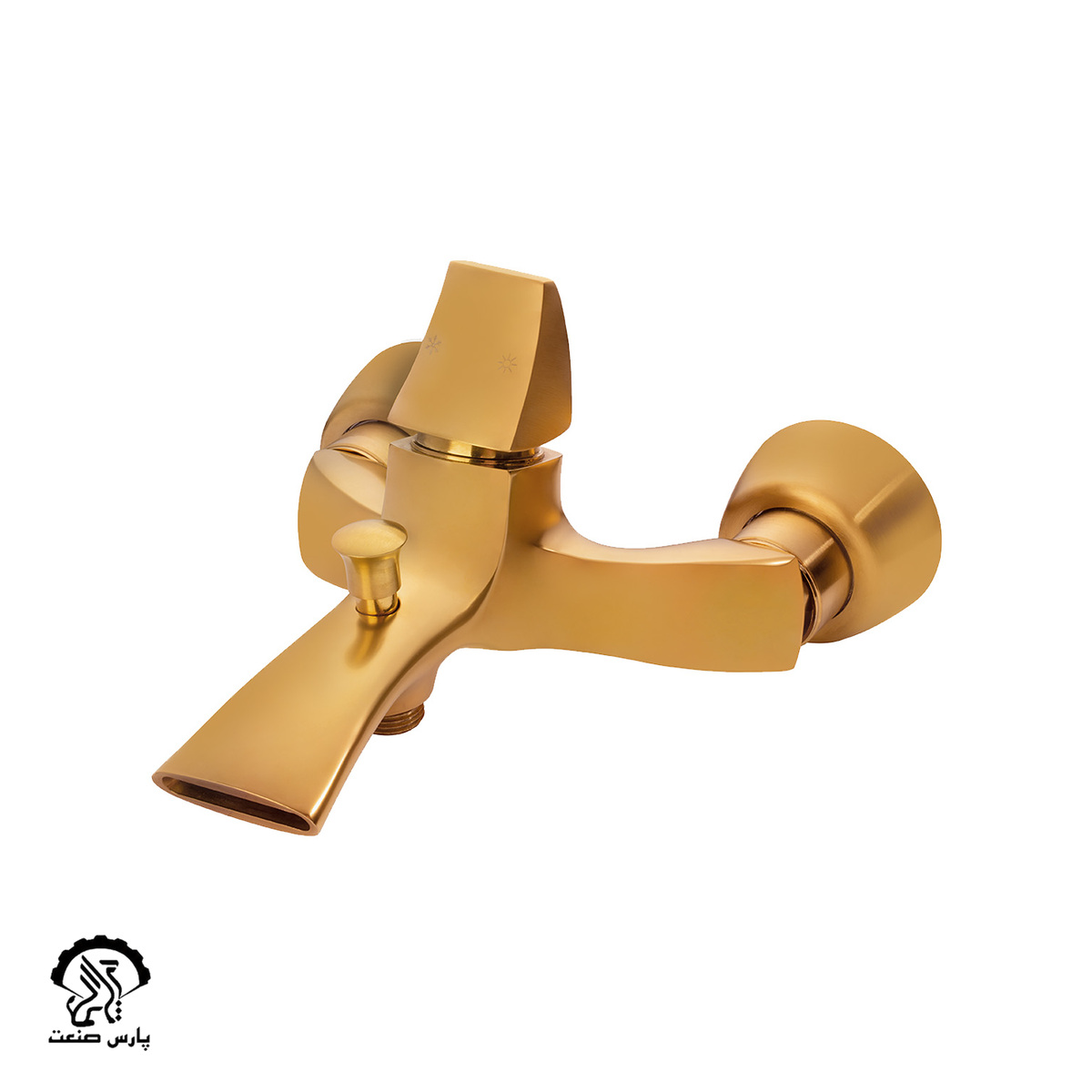 pazh-bath-golden-matte شیر حمام پاژ طلایی مات دوان - Image 1