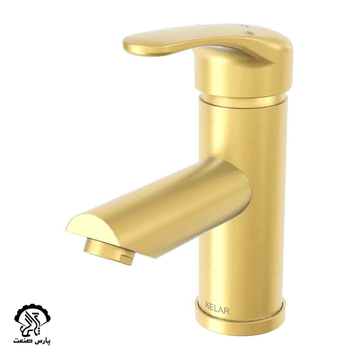 rooshoee-Ariya-GOLD-MATTE-uai-1032x1032-1 شیر روشویی آریا طلایی مات کلار - Image 1