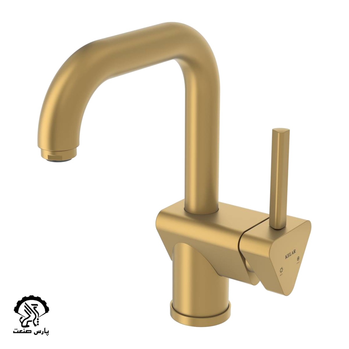 rooshooee-alam-dar-bermooda-GOLD-MATTE-uai-1032x1032-1 شیر روشویی علم دار برمودا طلایی مات کلار - Image 1