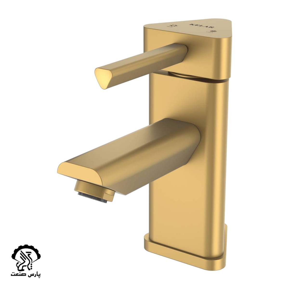 rooshooee-bermooda-GOLD-MATTE-uai-1032x1032-1 شیر روشویی برمودا طلایی مات کلار - Image 1