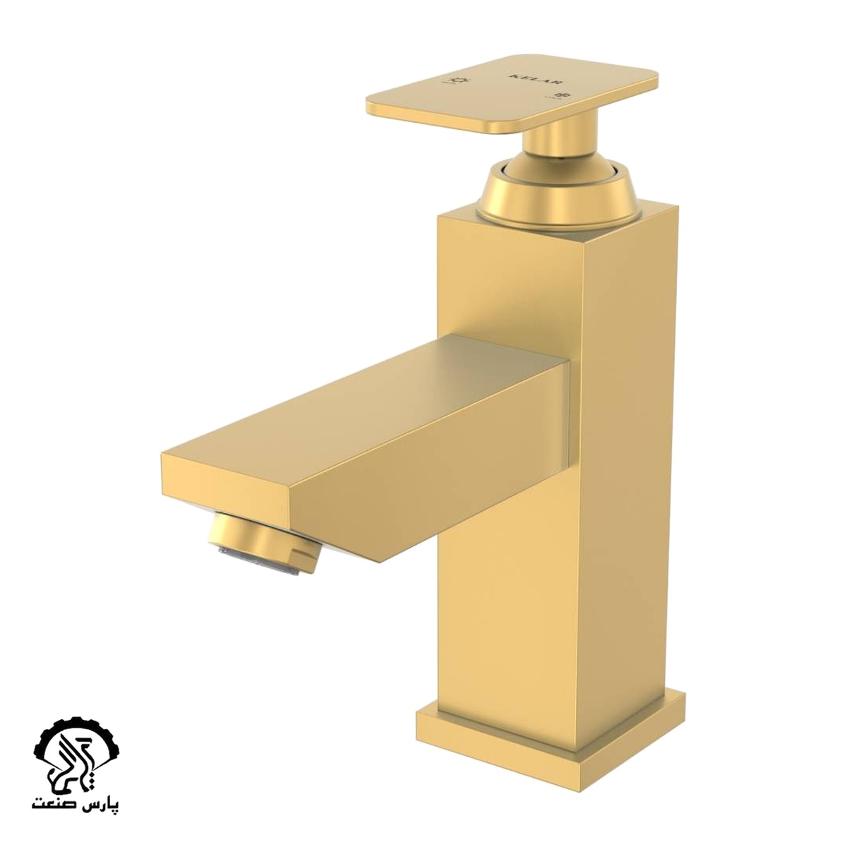 rooshooee-flat-99-GOLD-MATTE-uai-1032x1032-1 شیر روشویی فلت 99 طلایی مات کلار - Image 1