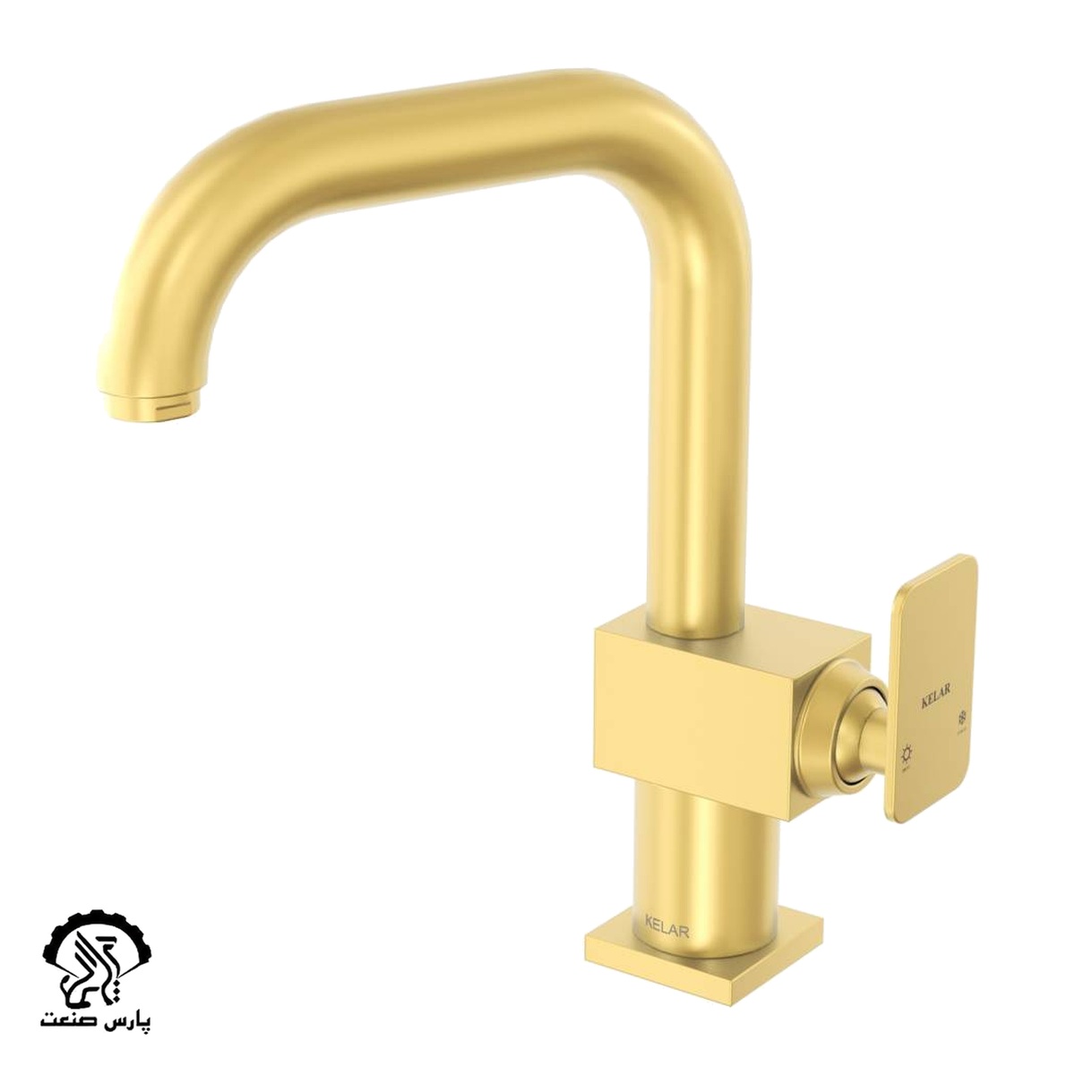 roshooee-alam-var-flat-seri-99-GOLD-MATTE-uai-1032x1032-1 شیر روشویی علم دار فلت 99 طلایی مات کلار - Image 1