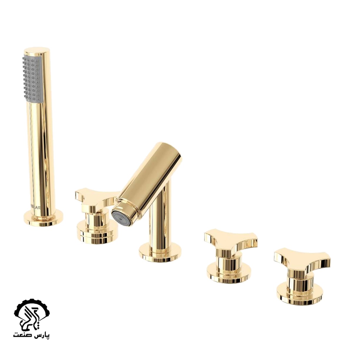 set-van-shabnam-GOLD-uai-1032x1032-1 شیر حمام ست وان شبنم طلایی کلار - Image 1