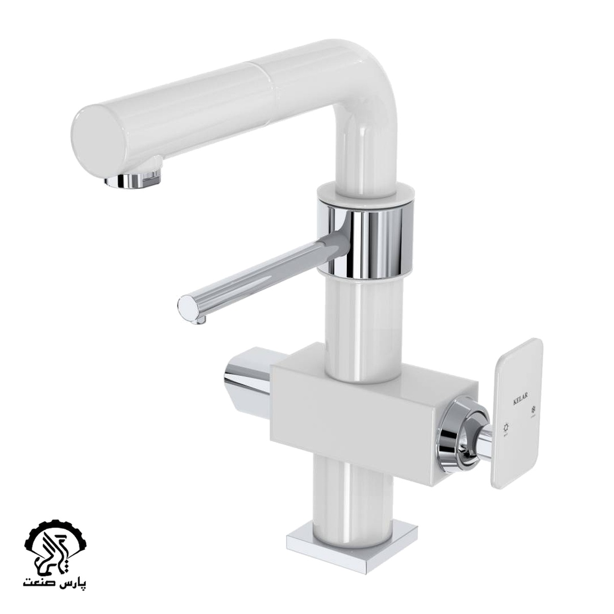 showeri-dokare-flat-99-CHROME-WHITE-uai-1032x1032-1 شیر ظرفشویی دوکاره شاوری فلت 99 سفید کلار - Image 1