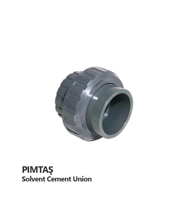 solvent-cement-union-pimtas.webp مهره ماسوره چسبی UPVC پیمتاش (PIMTAS) سایز 32 میلیمتر - Image 1