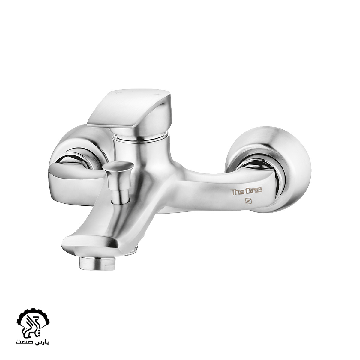 trifa-bath-chrrome-matte شیر حمام تریفا کروم مات دوان - Image 1