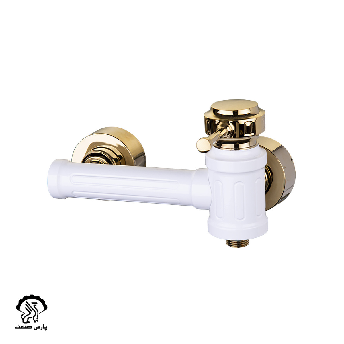 zelan-toilet-white-golden شیر توالت زلان سفید طلایی دوان - Image 1